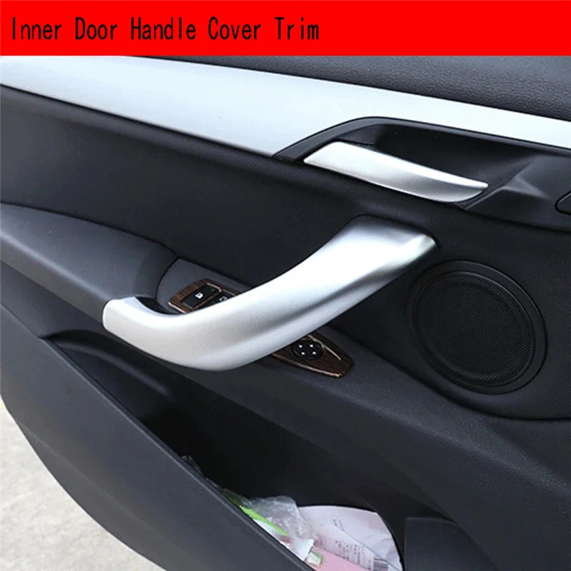 HL F9-4 ชิ้น ABS รถด้านในมือจับประตูสําหรับ BMW X1 F48 2016-2019 X2 F47 2018-2020