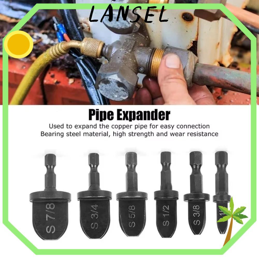 LANSEL1 5/6 ชิ้นท่อทองแดง Expander, เหล็กหกเหลี่ยมจับท่อรู Flare Extender, Take-over เครื่องมือคู่มือ HVAC ซ่อมชุด Swage เครื่องมือ