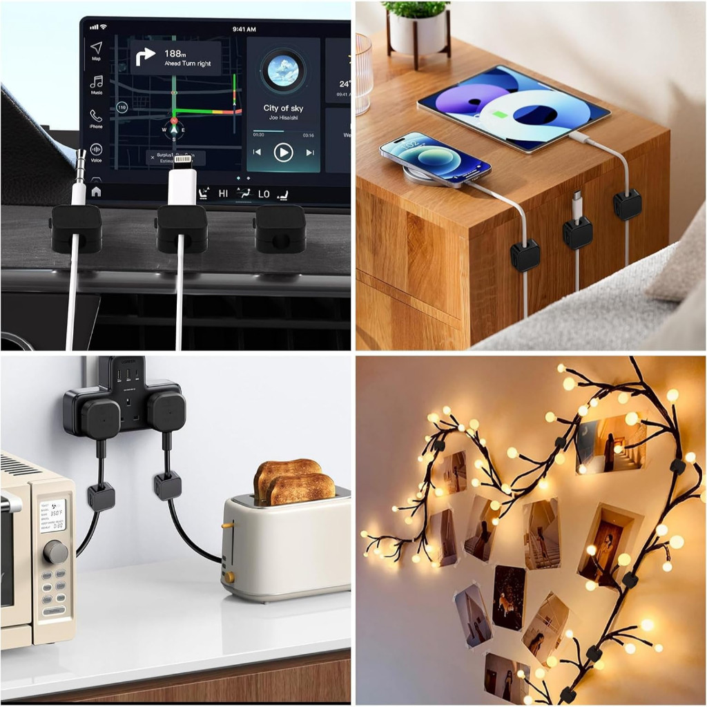 พร้อมส่งที่เก็บสายชาร์จ ประเภทแม่เหล็ก USB รูปที่ 4