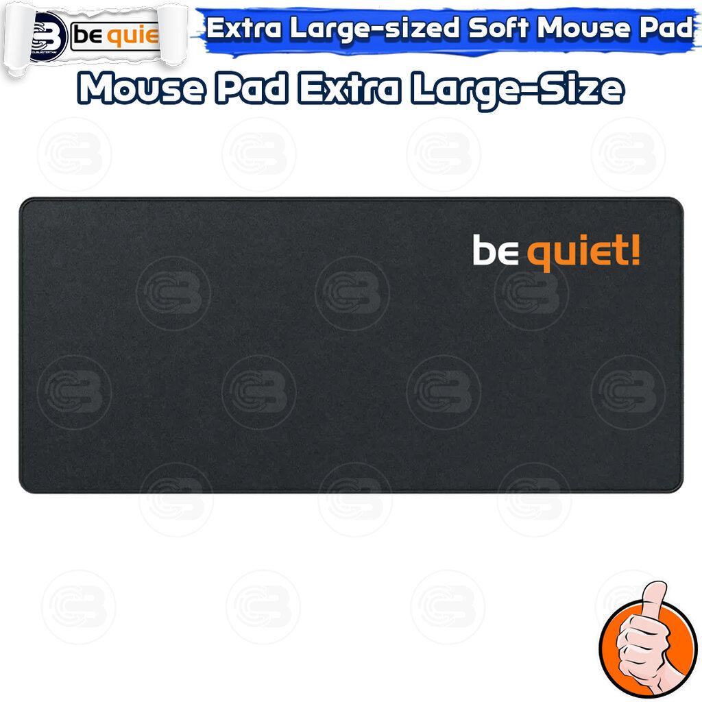[CoolBlasterThai] Be Quiet Mouse Pad Extra Large (900x400mm) (แผ่นรองเมาส์)