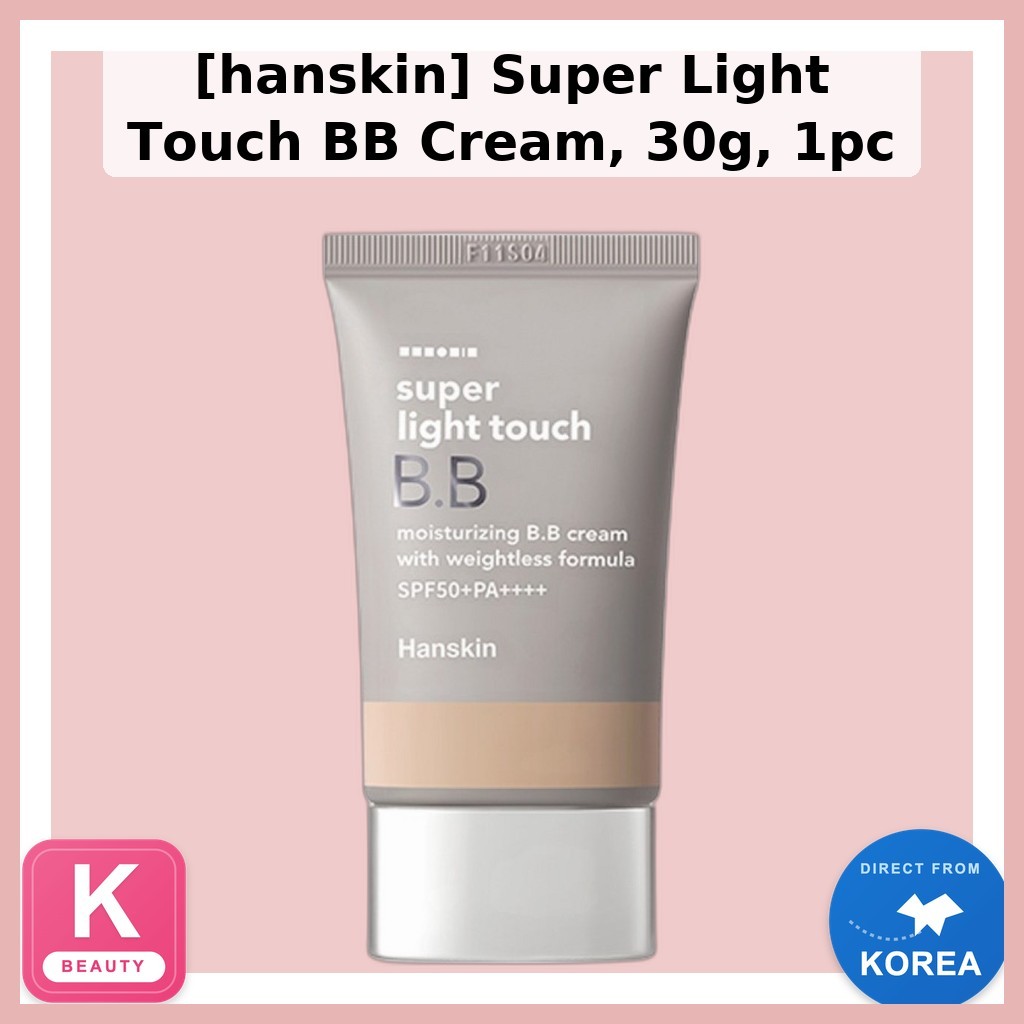 [hanskin] Super Light Touch BB Cream, 30g, 1 ชิ้น / BB Cream / Buildable Coverage / ของแท้ 100% โดย 