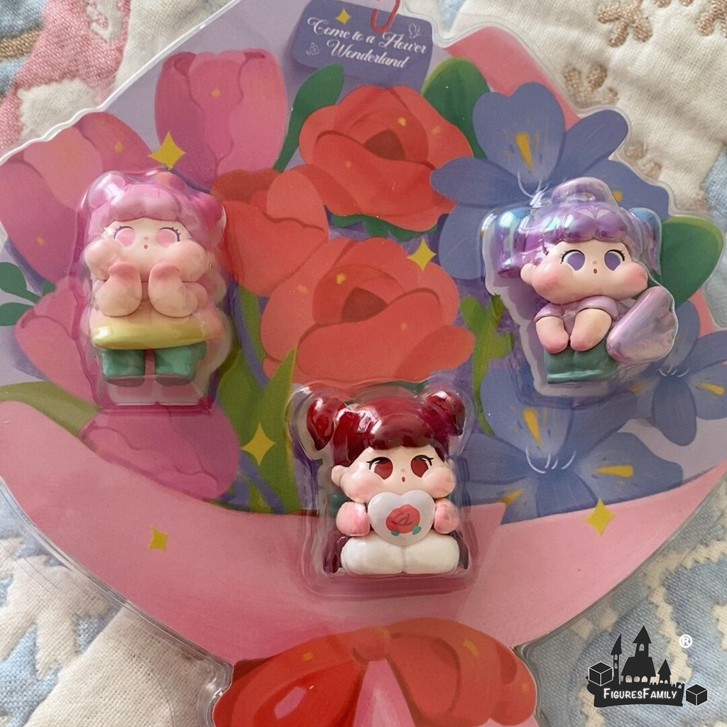 [ของแท้]QO Come to a Flower Wonderland Hanging Card MINI รูปตุ๊กตาเครื่องประดับของขวัญ