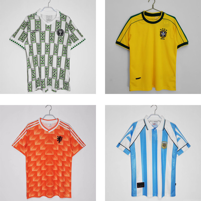 เสื้อฟุตบอล เสื้อแมนยู เสื้อวินเทจ1996อาร์เจนตินา/บราซิล/เนเธอร์แลนด์/ไนจีเรีย/เวลส์/โครเอเชีย