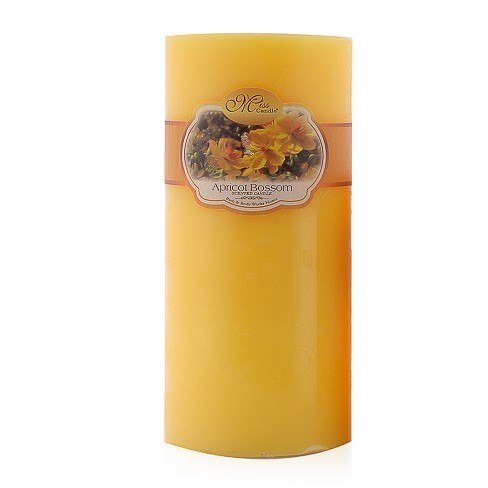 เทียนหอมทรงกลม D7H15 Miss Candle EDC0580 7 x 15 ซม. (สีเหลือง กลิ่นแอปริคอท)