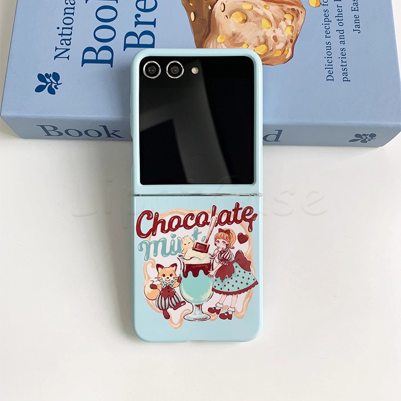 HP Softcase Casing Samsung Z Flip 7 6 5 4 3 2 & Case Oppo Find N3 N2 Flip | เคสโทรศัพท์พับลายการ์ตูน