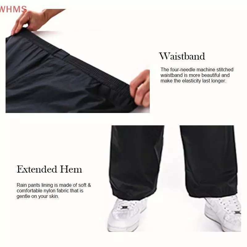 ชุดกันฝน 2 ชิ้น เสื้อพร้อมกางเกง มีแถบสะท้อนแสง สำหรับขี่มอเตอร์ไซค์ thumbnail 5