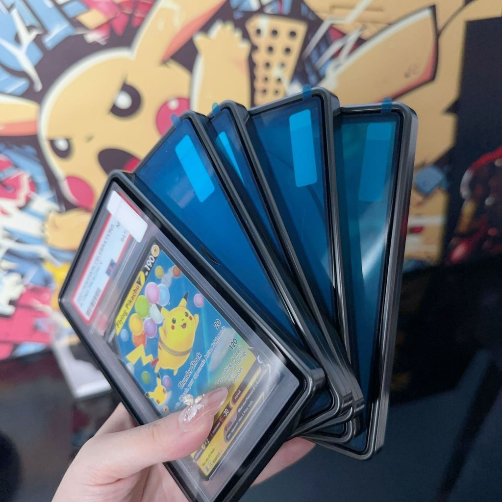 New Product#PSA35PT Thin Card Aluminum Alloy Card Holder K1Same Style Aurora Purple Pokémon Card Pro