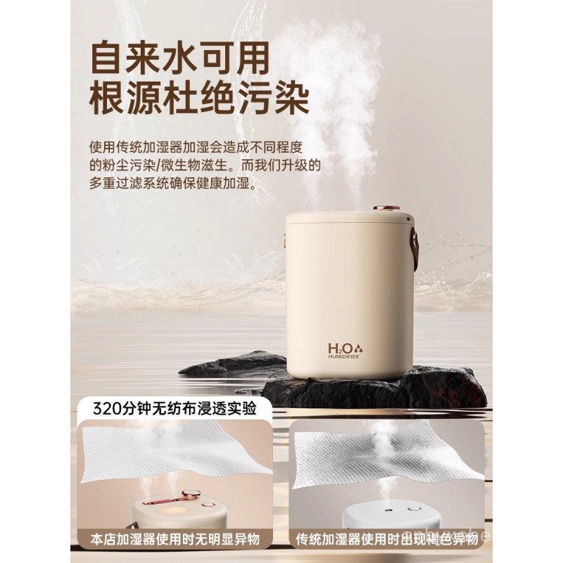 Dong Yuhui แนะนํา] เครื่องทําความชื้นสเปรย์คู่ไร้สายบ้านเงียบแบบพกพาเดสก์ท็อปสํานักงานฟอกอากาศขนาดเล