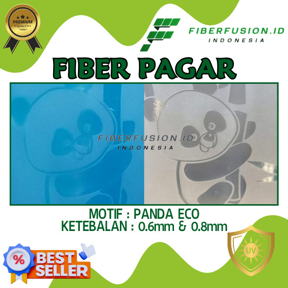 [FUSION] Fiber Viber Plate Roll PP Sheet Motif PANDA ECO UV Protection คุณภาพสูงยอดนิยม