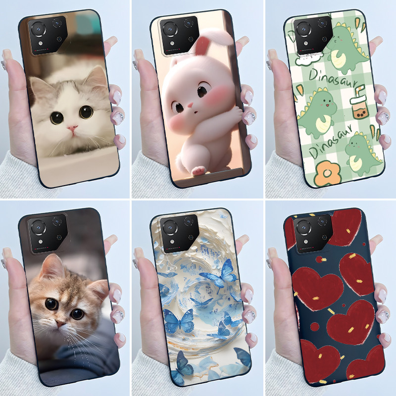 สําหรับ ASUS ROG Phone 8 / ROG Phone8 Pro Case น่ารักการ์ตูนการพิมพ์ Shell ฝาครอบป้องกันซิลิโคนอ่อนน