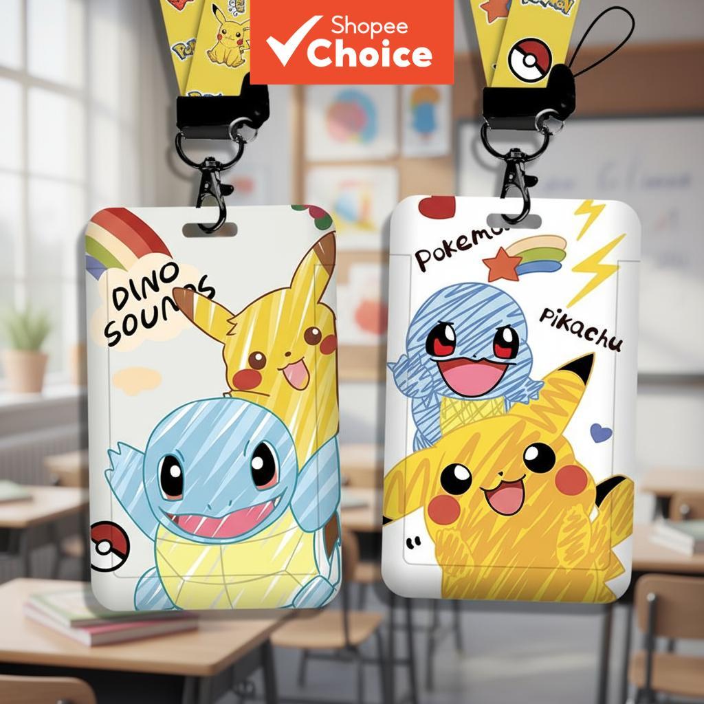 ที่ใส่โฟโต้การ์ดพร้อมสายคล้องคอ, ซองใส่บัตรนักเรียน, ที่ใส่บัตรชื่อปิกาจู, ซองใส่รูป, ที่ใส่โฟโต้การ
