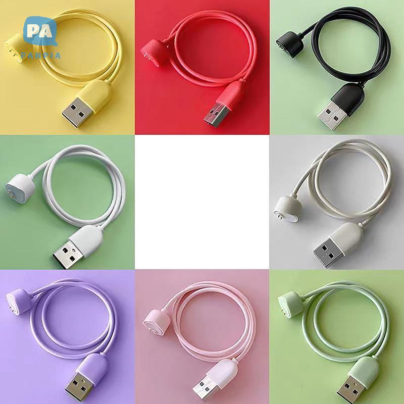 [NBI] สายชาร์จเร็วหลายสีเครื่องชาร์จนาฬิกาแม่เหล็กสําหรับ Mi Band 5 Smart Band สําหรับ Mi Band 7 6 5