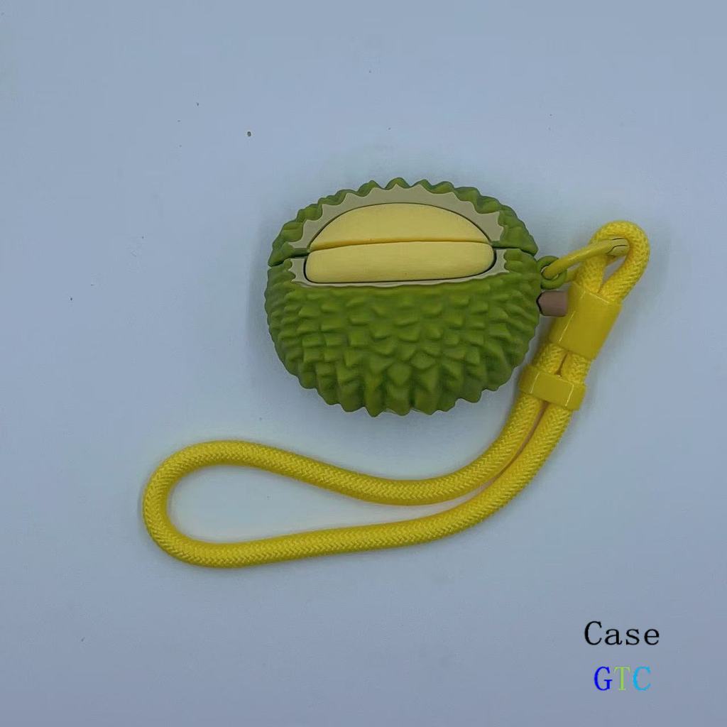 GTC สําหรับ GOOJODOQ J201 J206 J228 J229 หูฟัง & Lanyard รูปแบบทุเรียนน่ารัก