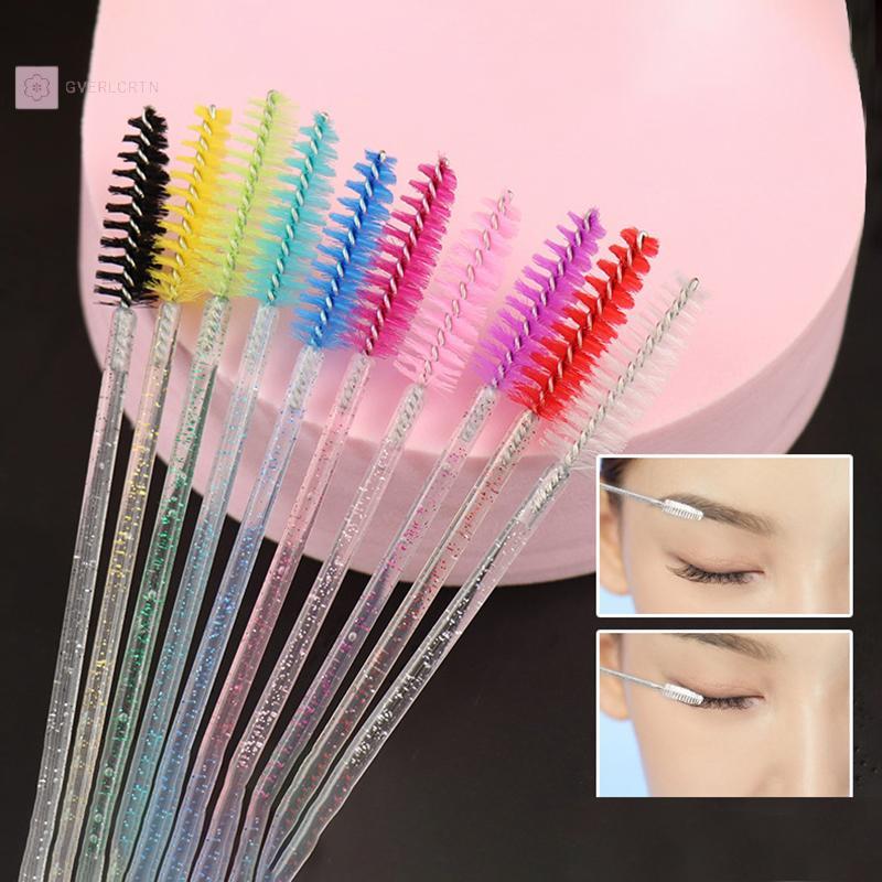 GRELCRTN 50 ชิ้นสําหรับแปรงขนตาเครื่องมือต่อขนตาแปรงคิ้วมาสคาร่า Wands Applicator Spoolers Eye Lash 