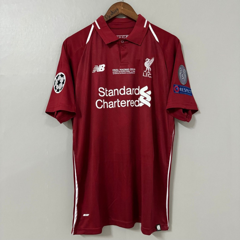 2018-19 Liverpool Retro Football Jersey เสื้อแขนสั้น