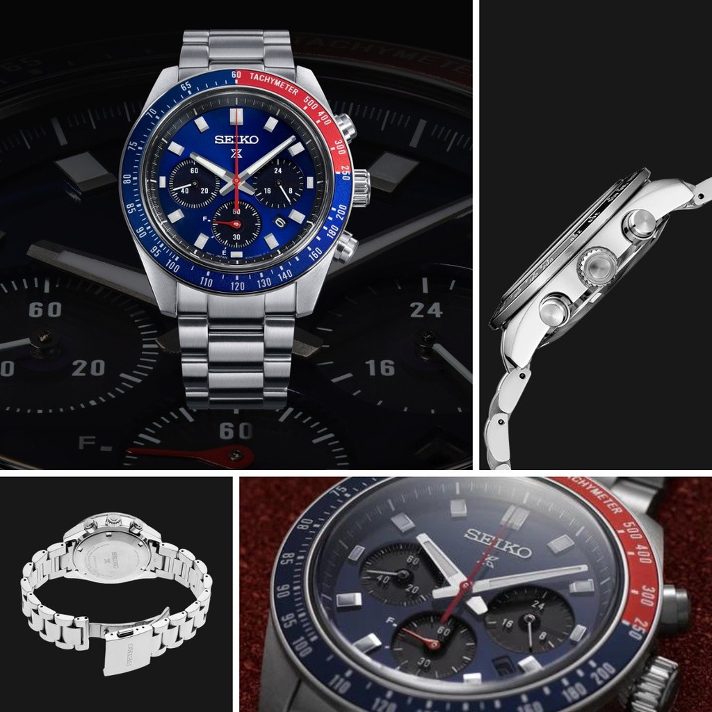 Seiko pex นาฬิกา SSC911P1 ผู้ชายแฟชั่นธุรกิจนาฬิกากันน้ํานาฬิกาควอตซ์สําหรับสํานักงานทํางานอย่างเป็น