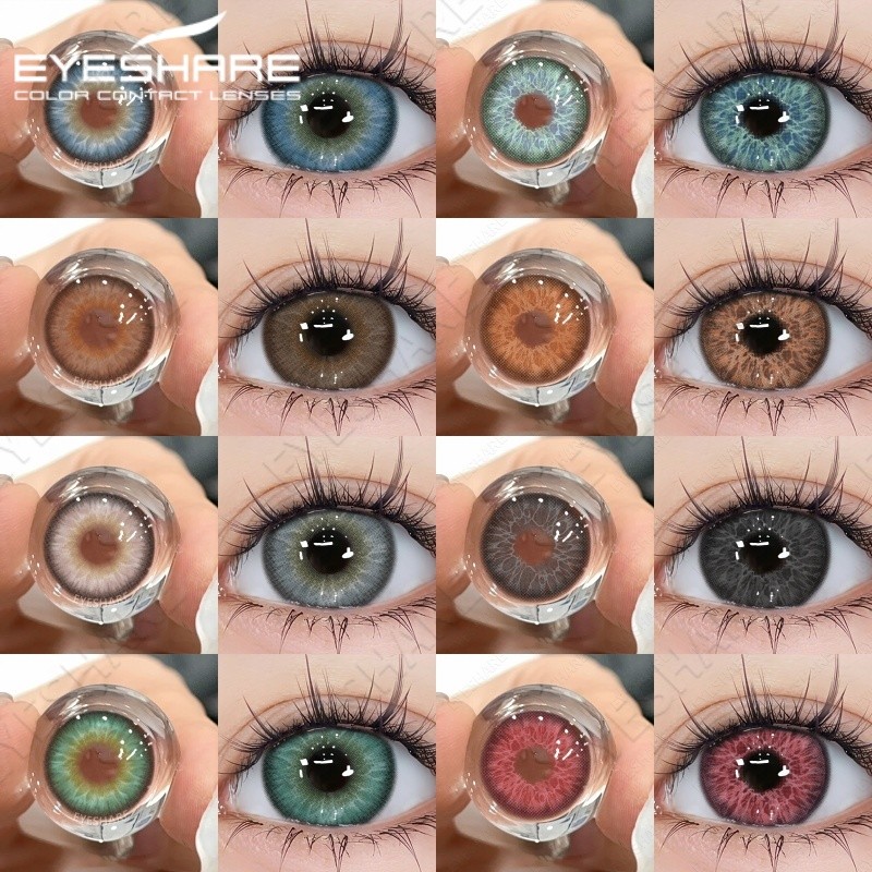 EYESHARE สีคอนแทคเลนส์ตาแต่งหน้าคอนแทคเลนส์ 2 ชิ้น/คู่ขยายตา Lines คอนแทคเลนส์สําหรับดวงตา