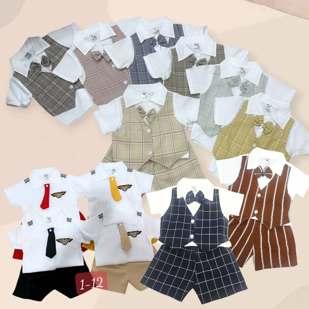 ชุดเซ็ตเด็ก 6 เดือน – 3 ขวบ ชุดสูทเด็ก ชุดเด็กผู้ชาย FAS0053
