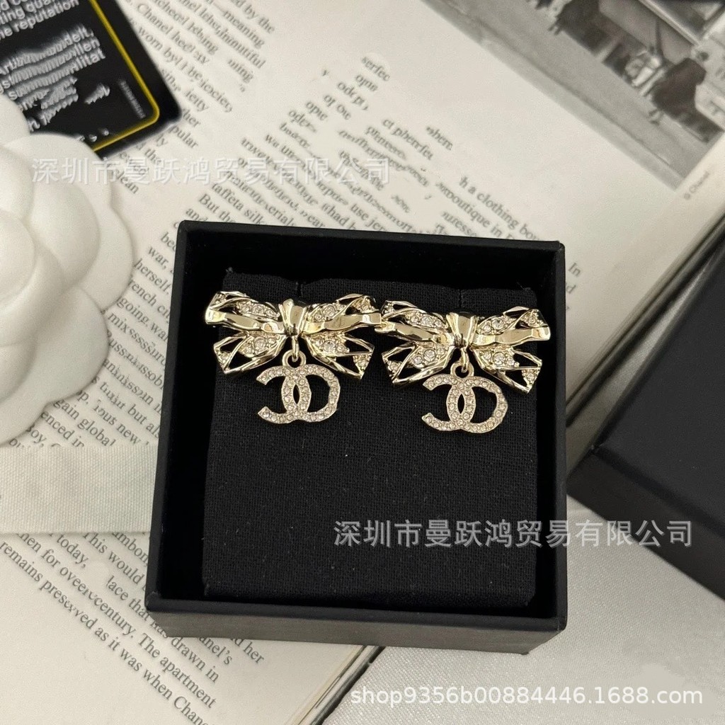 ต่างหูบัวคล้องเส้นด้ายและสร้อยคอมุก ขนาด 24B สำหรับผู้หญิง