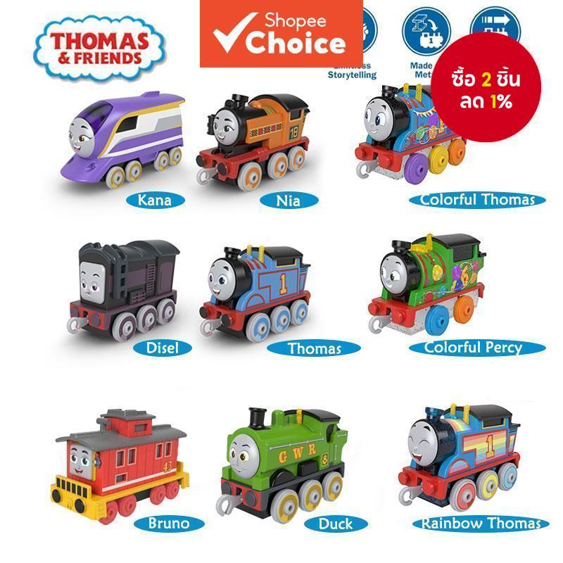 Thomas & Friends TrackMaste รถของเล่นโลหะผสมสังกะสี – Hand-Pushed, Nia/Bruno/Percy/Kana/Duck/Whiff, ของเล่นรถไฟเพื่อการศึกษา, ของขวัญเด็ก, หลายสไตล์ให้เลือก, HFX89