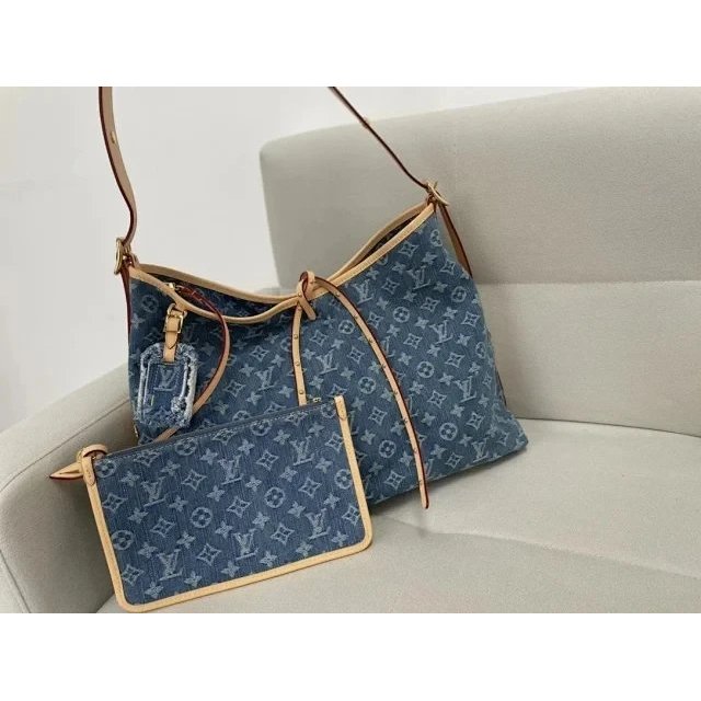 กระเป๋า Zhenyi Denim tote และ cross-body สำหรับแล็ปท็อป สไตล์ใหม่ ขนาดใหญ่และเล็ก