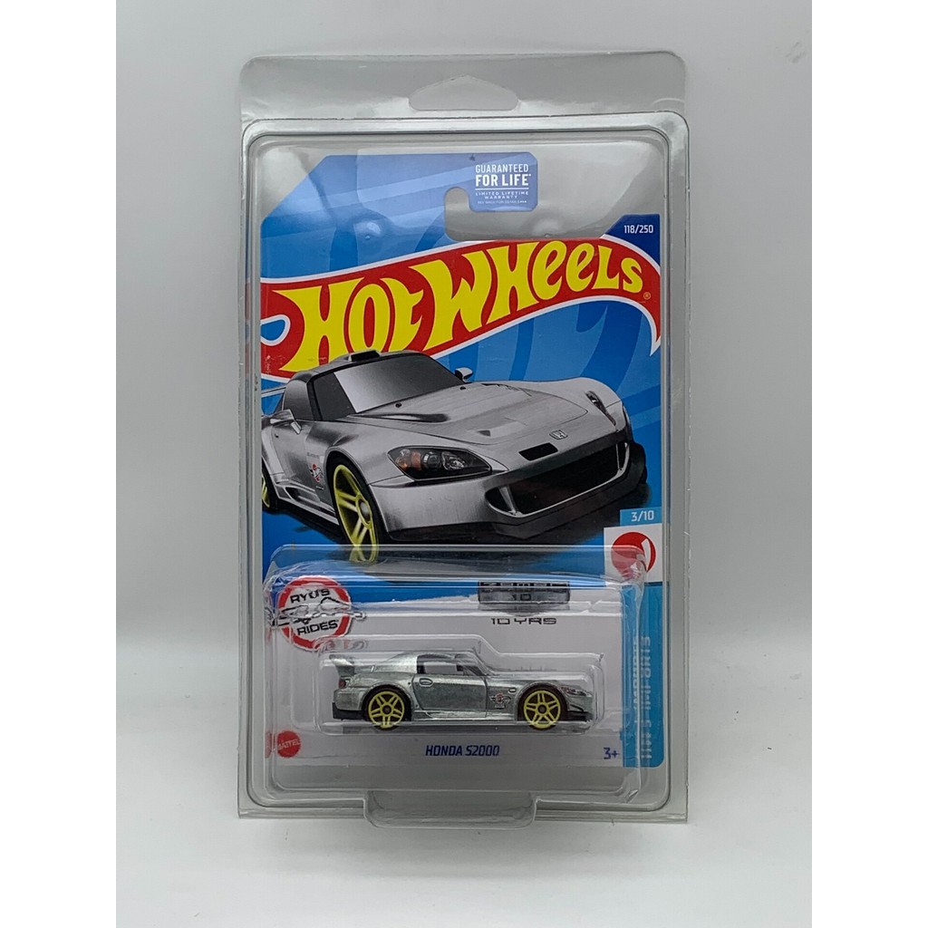Hotwheels Hot Wheels zamac Series Honda s2000 การออกกําลังกายส่วนด้านหน้าและด้านหลังทั้งหมดใหม่เอี่ย