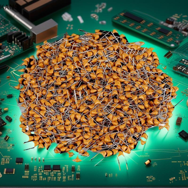 Kans 1Bag 50VเสาหินเซรามิคCapacitor 10PF 15PF 18PF 20PF 22PF 30PF 33PF 47PF In-LineเสาหินCapacitor C