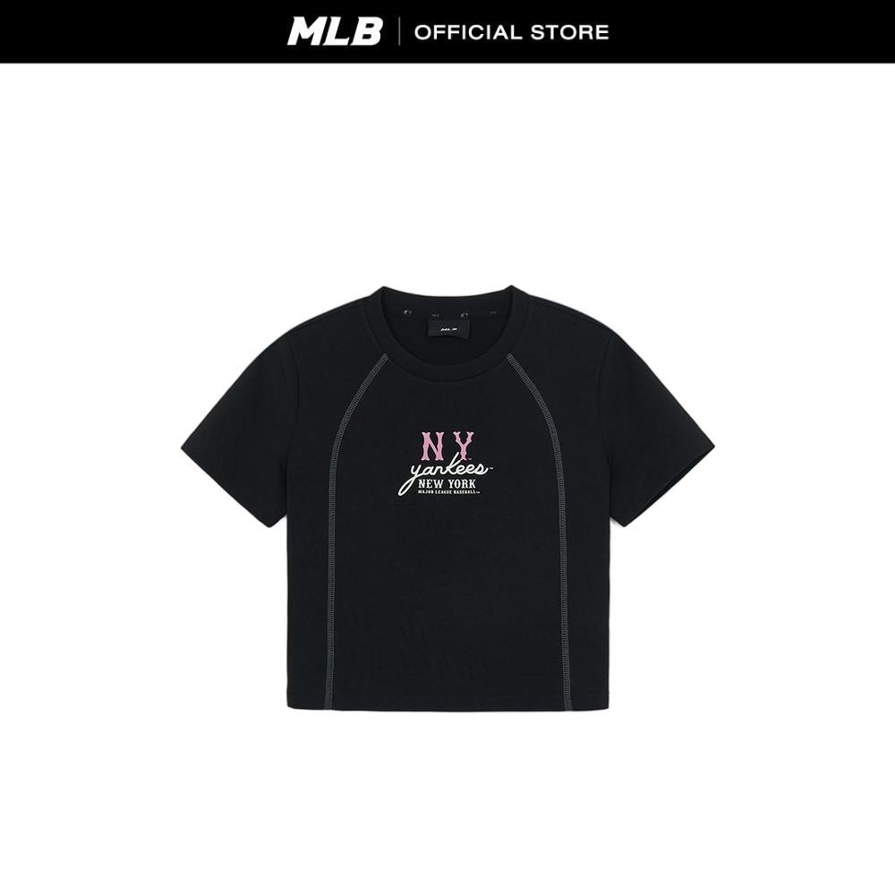 MLB เสื้อครอป ผู้หญิง Women Basic Coopers Slim Fit Crop T-Shirts รุ่น 3FTSB0454 