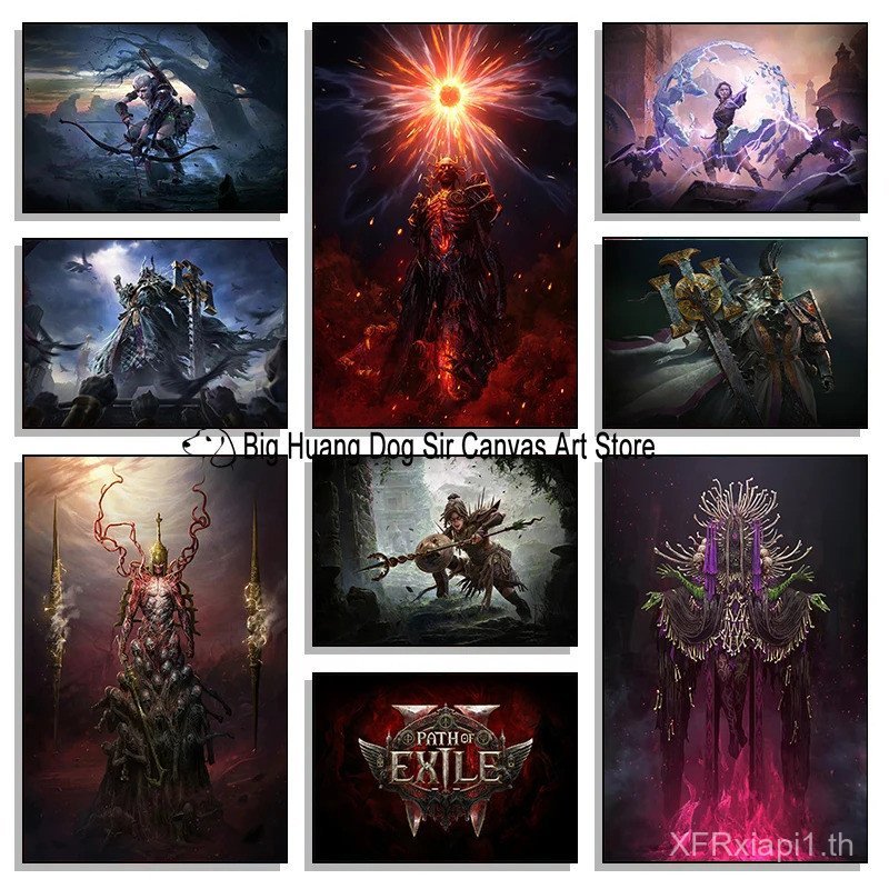 Path Of Exile: Wraeclast Chronicles (วิดีโอเกม) Hd โปสเตอร์ Wall Art พิมพ์สําหรับห้องนั่งเล่นห้องนอน