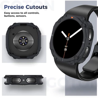 TPU Bezel สําหรับ Samsung Galaxy นาฬิกา 8 40 44 มม.Anti-drop Hollow ฝาครอบกันชนสําหรับ Galaxy 8 44 40 มม.Smartwatch เปลือกป้องกัน ﻿