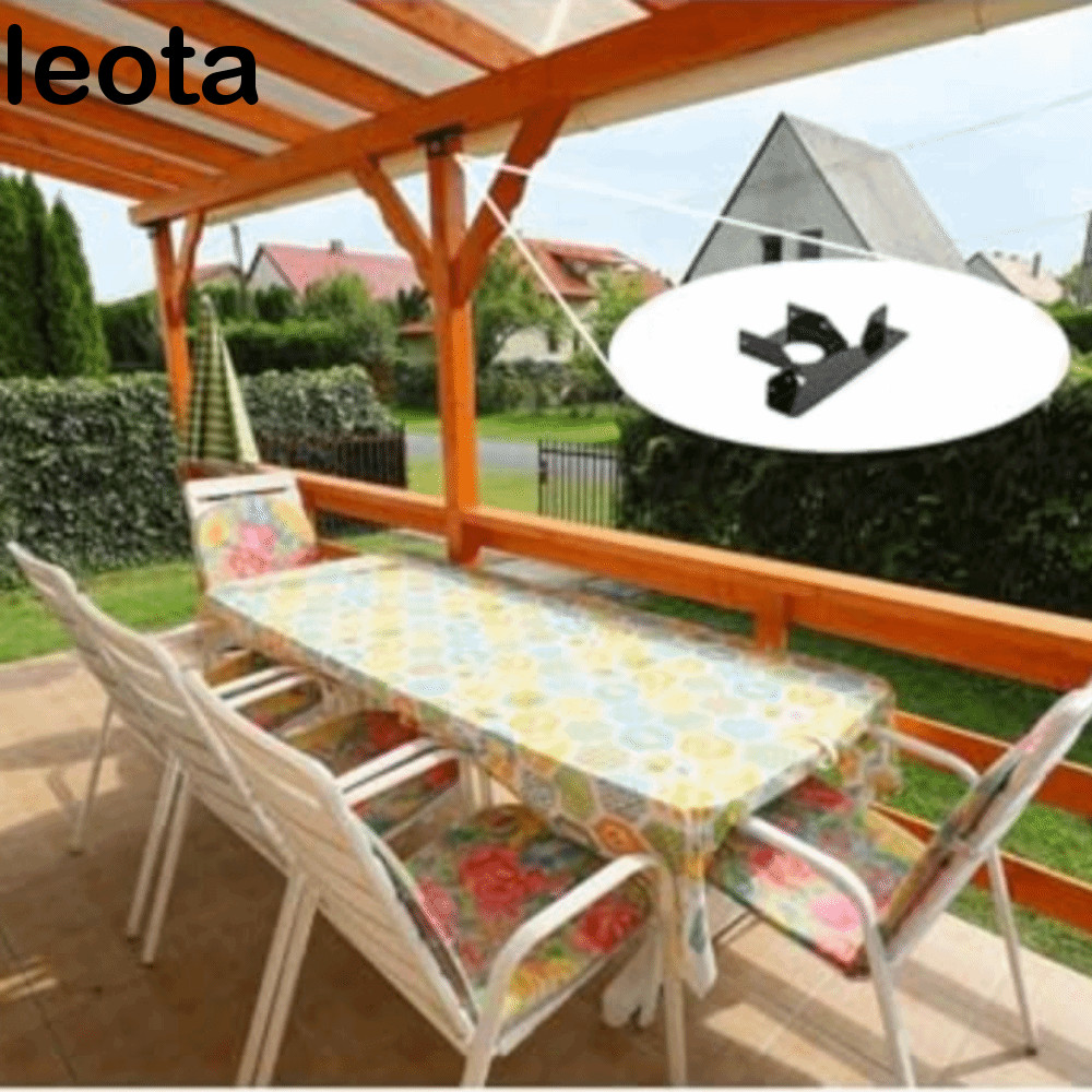LEOTA ขายึด Pergola 2 ชิ้น, โครงมุม Pergola รูปตัว T, ไม่ผิดรูปโลหะปรับได้ 3 ทาง Pergola วงเล็บคงที่