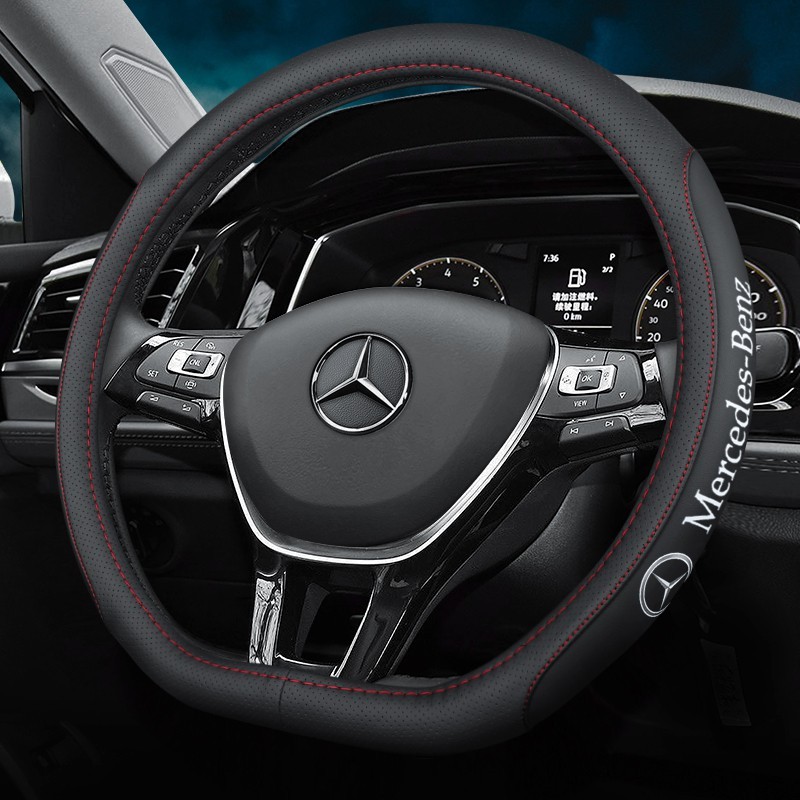 Mercedes-Benz C250 S400L E250 C200 A250 E250 GLC250 B200 CLAพวงมาลัยรถลื่นดูดซับเหงื่อ