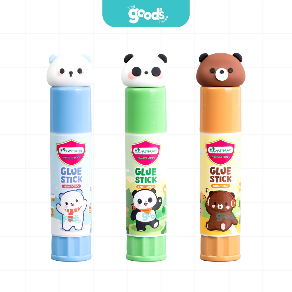 กาวแท่ง Master art รุ่น Beary กาว Glue stick แบรี่ 9g ไร้สารพิษ Non toxic ปลอดภัยสำหรับเด็ก คละลาย (จำนวน1แท่ง) ราคา ถูกที่สุด ดีลบีเคเค แกลเลอรีภาพที่ 3