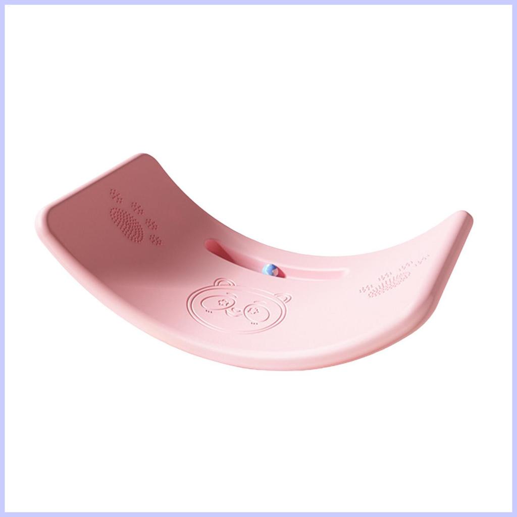 Wobble Board สําหรับเด็กโค้งลื่น Wobble Board Bouncy Ball สนุกโยคะ Curvy Board Balance การฝึกอบรม wo