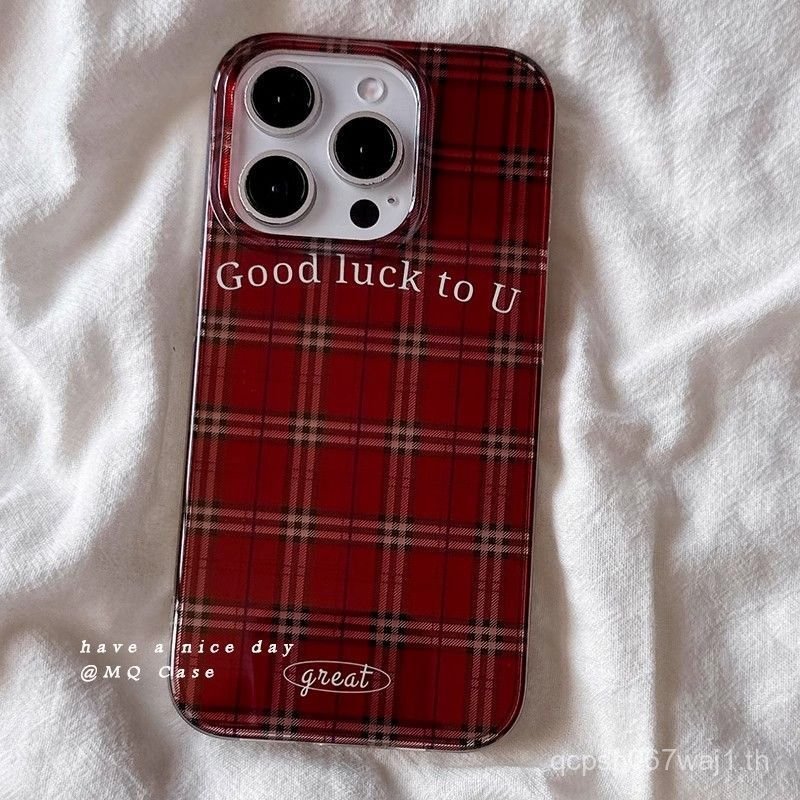 เคสโทรศัพท์ Red Grid X13 กันกระแทก xsmax/pro/12/14/Stripes/11 เหมาะสําหรับ xriPhone1615 Apple ESS9