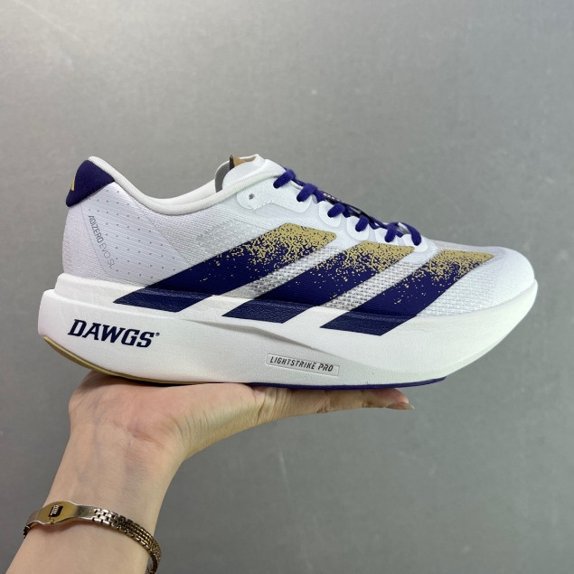 รองเท้าวิ่ง Adizero EVO SL สำหรับทุกเพศ มีแผ่นคาร์บอน รุ่น JQ4578 ใหม่