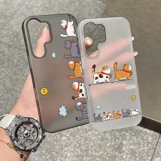 เคสโทรศัพท์ for Samsung A56 A55 A07 A35 A05S A16 A57 A54 A15 A36 A17 S24 S25 S26 Ultra A34 A53 A26 A27 A37 น้ำค้างแข็ง
