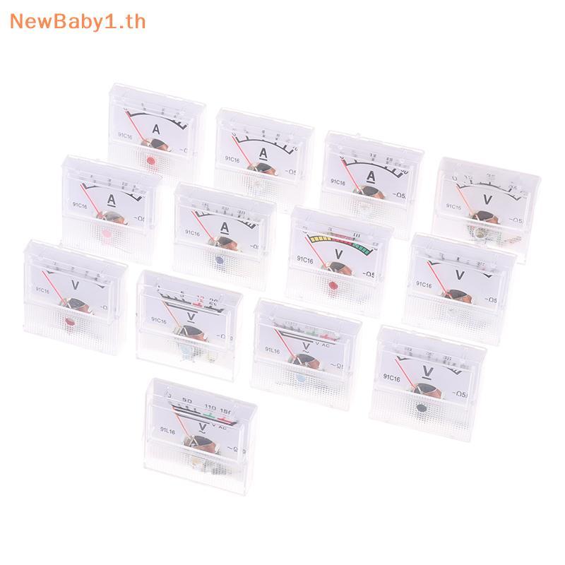 BABYONE AC 150-300V DC 10-250V DC 5-75A แอมป์มิเตอร์ Mini แรงดันไฟฟ้า Current Meter Tester Analog Pointer โวลต์แอมป์มิเตอร์แผงเมตร TH