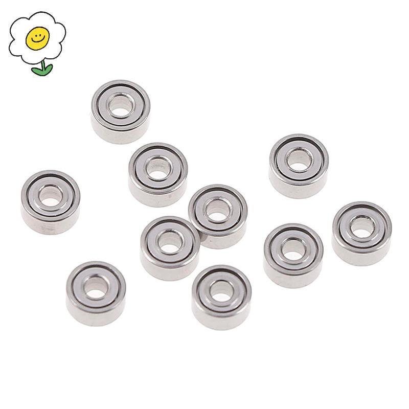 {}maoyting} 10 ชิ้น 681XZZ 1.5x4x2 มิลลิเมตรเปิดแบริ่งขนาดเล็ก ball mini hand bearing spinner {COD}