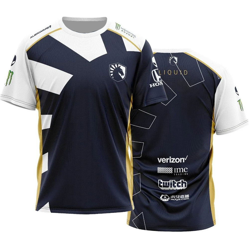 เสื้อยืดพิมพ์ลาย 3D esports CSGO และ DOT สําหรับผู้ชายสําหรับฤดูร้อน