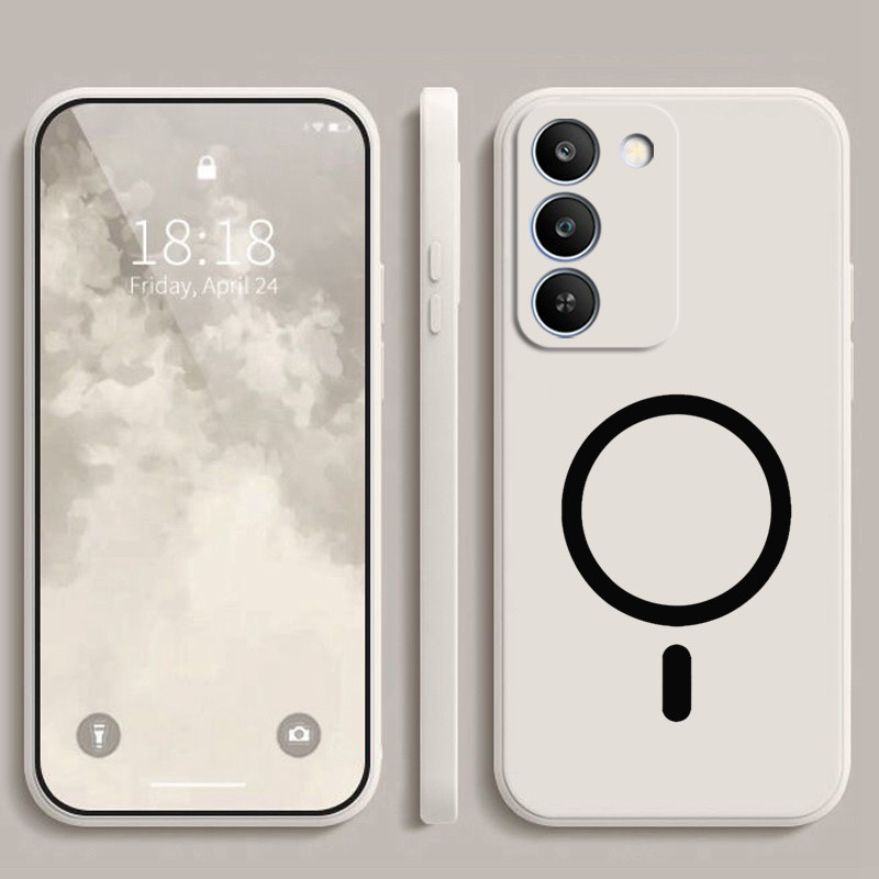 ปลอกแม่เหล็กสําหรับOPPO REALME C100 5G / REALME C83 5G / REALME P4 LITE 5Gกรณีซิลิโคนอ่อนนุ่มป้องกันโทรศัพท์ผิวปก
