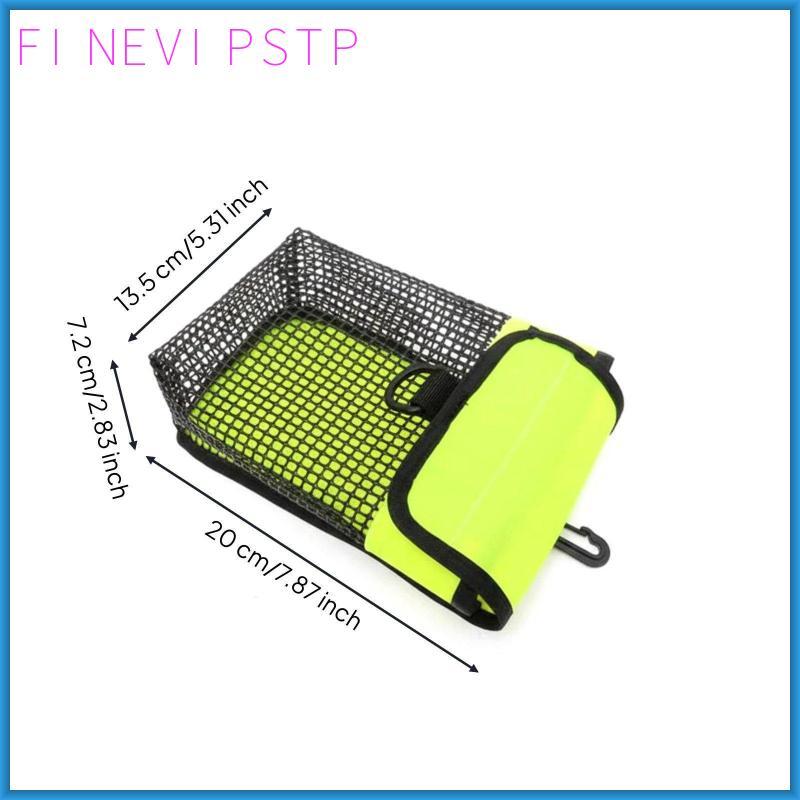 [WeiLaiKeQi] Diving Smb Pouch Mesh Diver Pocket Bag Scuba SMB Buoy Accessory Organizer for Marine En