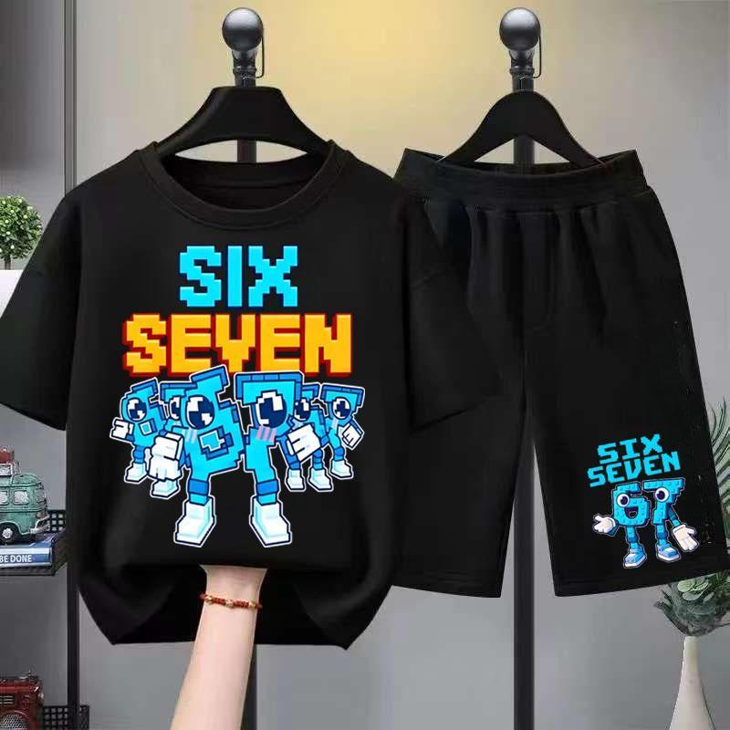 (24Hจัดส่ง)TIMI kidsเสื้อยืดเด็ก 67 ลวดลายพิมพ์ เสื้อยืดเด็ก คอตตอน ชุดสูทเด็กผู้ชาย ชุดลำลอง 2 ชิ้น