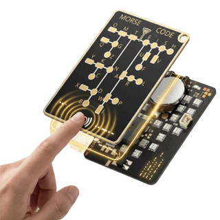CHICHYTU14W Morse Code Karte, การ์ดฝึกที่ใช้งานได้จริง, คุณสมบัติส่วนบุคคลแบบพกพาฟังก์ชั่นที่ใช้งานได้จริงเฉพาะ บัตรฝึกรหัส Morse ของขวัญเทศกาล