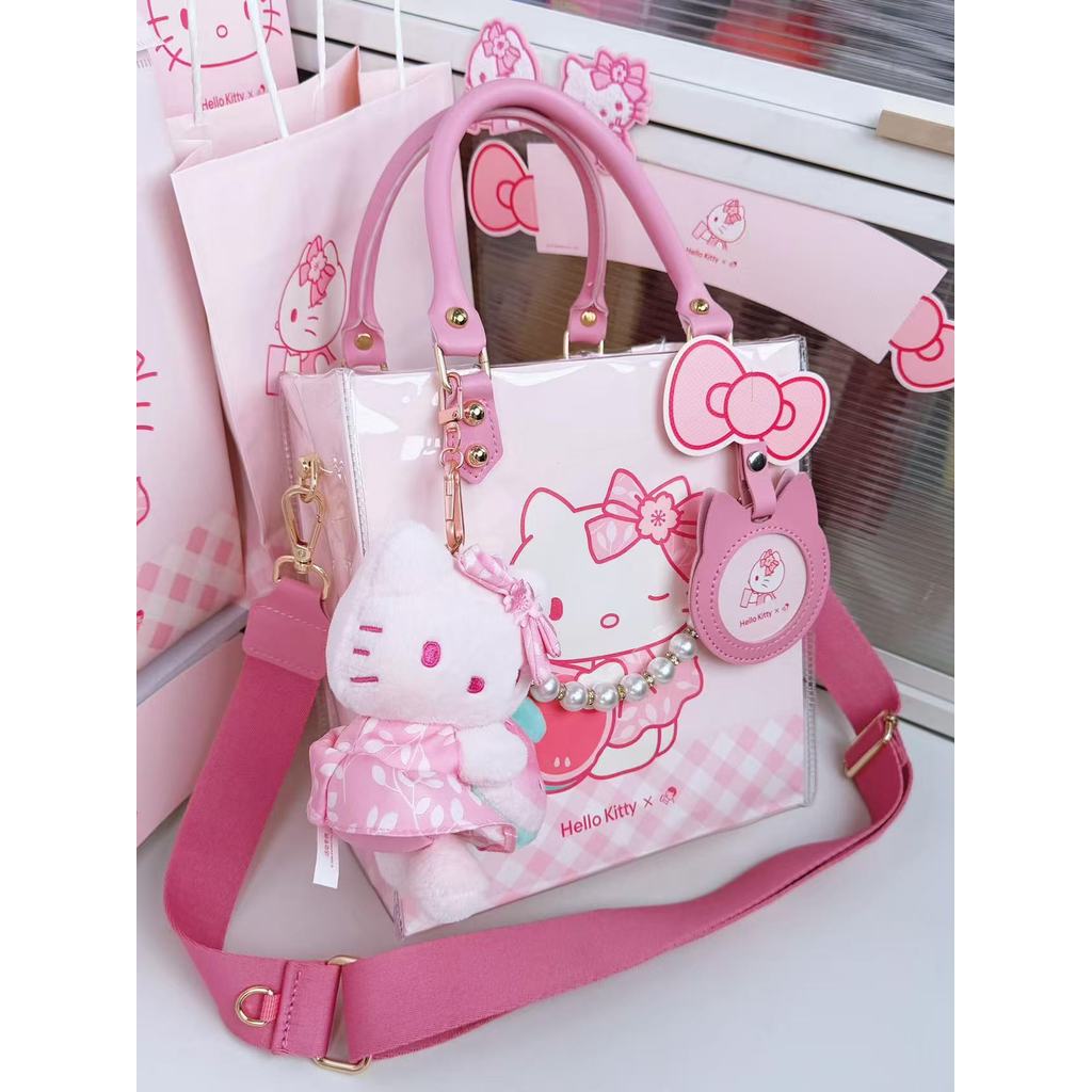 HelloKitty Co-Branded Xicha Merchantings Paper Bag Merchandise Transformation Pain Bag Handmade diy 