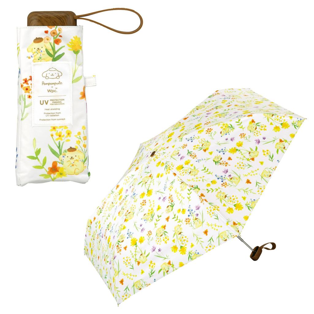 Wpc. 2025 Mini Folding Umbrella with Sanrio Characters - 100% UV Protection & Sunshade - Lightweight & Stylish for Commuting & School Use