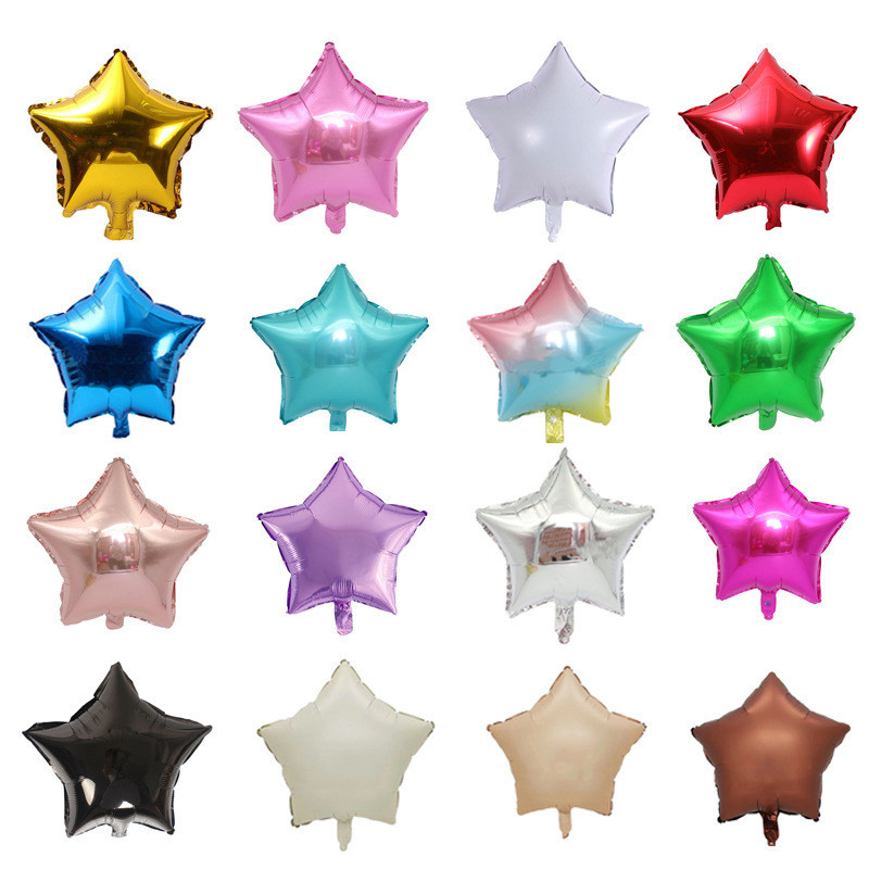 ส่งจากไทย ลูกโป่งฟอยล์ดาว ขนาด 10 18 นิ้ว มีหลายสีให้เลือกมากมาย ตกแต่งงานแต่งงานวันเกิด