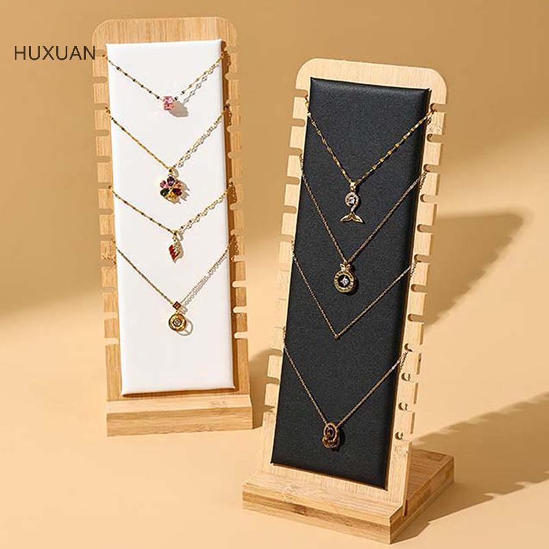 HUXUAN ขาตั้งโชว์สร้อยคอสําหรับสร้อยคอหลายตัว RFT