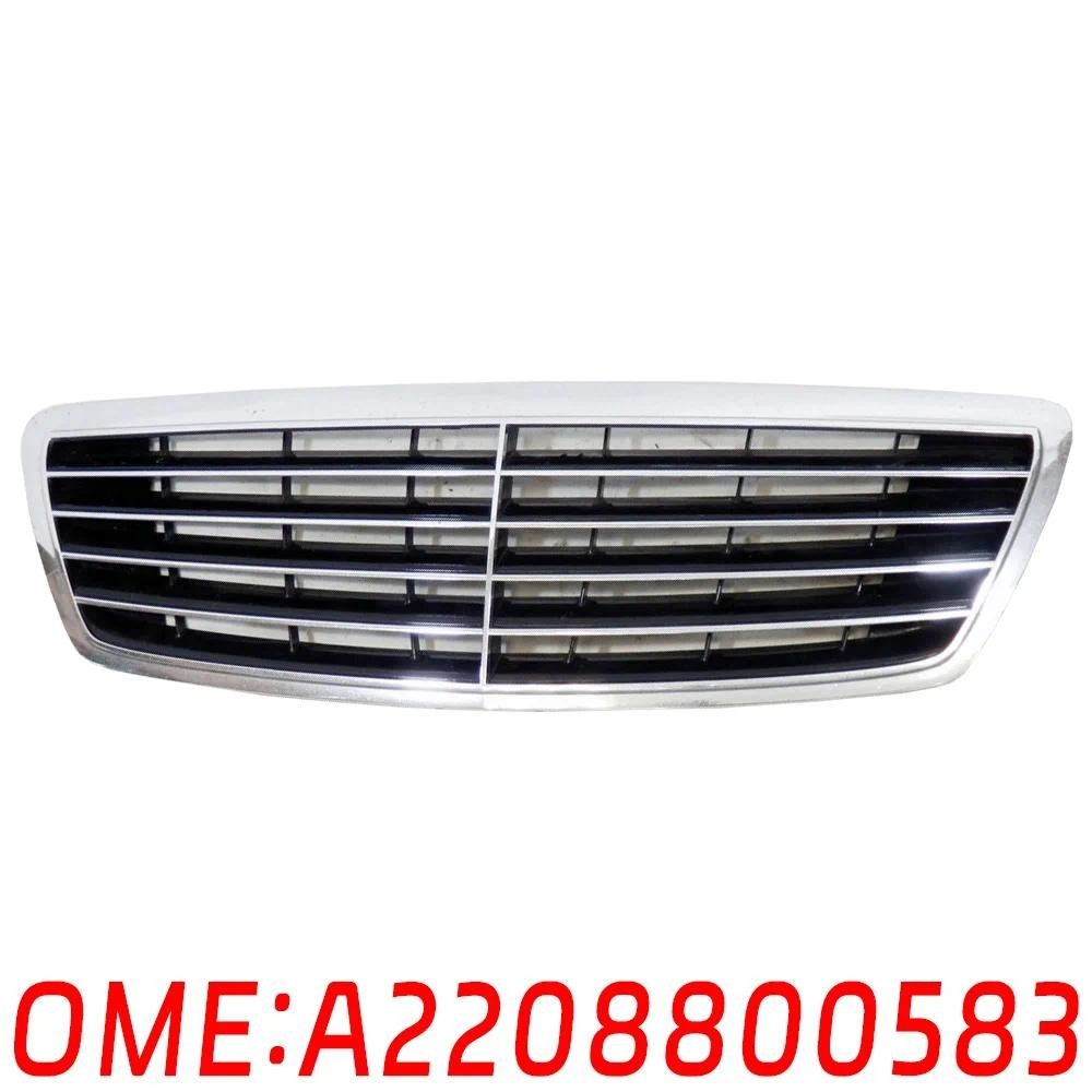 สําหรับ Mercedes Benz A2208800583 7712 9040 Grille ตาข่ายกลางฐานหม้อน้ํา w220 S320 S400 S280 S350 S4