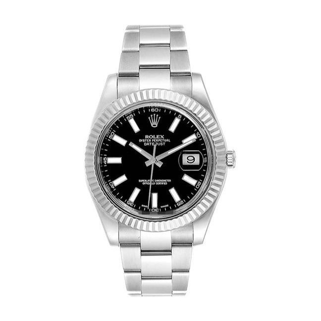 Rolex Rolex Black Log 41mm นาฬิกาผู้ชายกลไกอัตโนมัติ116334